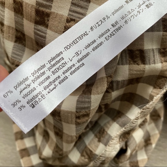 Zara Gingham Wrap Midi Skirt - Picture 9 of 10